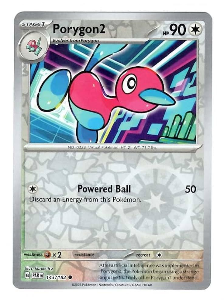 Amazon.com: Pokemon - Porygon2-143/182 - Paradox Rift